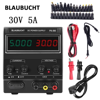 BLAUBUCHT 30v 5A 220v 110v Adjustable Power Supply Laboratory Digital Display Switching DC Power Source voltage regulator 0.001A
BLAUBUCHT 30v 5A 220v 110v Adjustable Power Supply Laboratory Digital Display Switching DC Power Source voltage regulator 0.001A