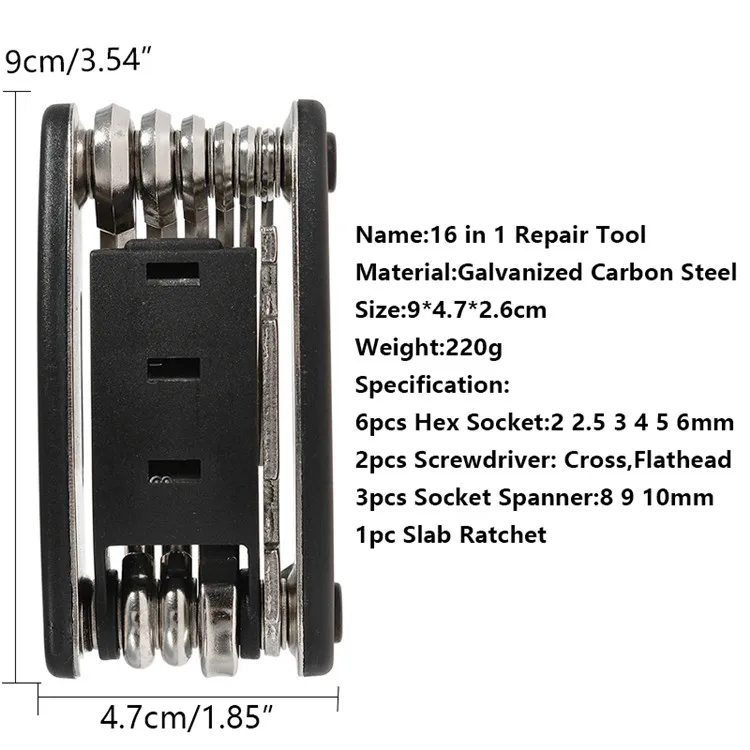 Multi Function Bicycle Pocket Repair Tool Kit Multi Function Bicycle Pocket Repair Tool Kit