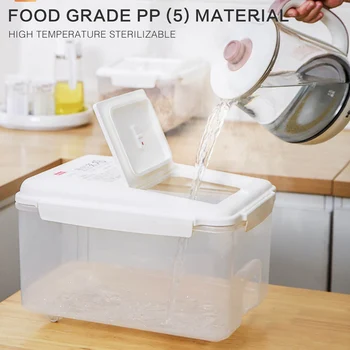 5Kg/10Kg Rice Storage Box Sealed Moisture-proof Large Capacity Grain Flour Container Kitchen Rice Storage Box Flip Cover
5Kg/10Kg Rice Storage Box Sealed Moisture-proof Large Capacity Grain Flour Container Kitchen Rice Storage Box Flip Cover