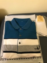 Camisa Polo bordada para hombre, Polo de negocios, informal, holgado, a rayas, de algodón, a la moda, de verano, 2021