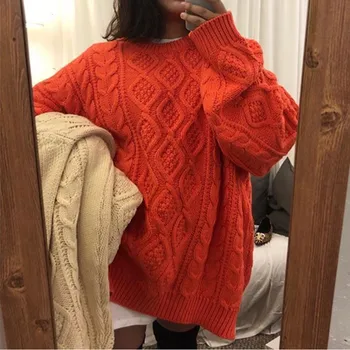 2019 New Autumn Winter Women's Sweaters Casual Loose Pullovers Solid Color Sweet Style Outwear Warm Soft Female Tops
2019 New Autumn Winter Women's Sweaters Casual Loose Pullovers Solid Color Sweet Style Outwear Warm Soft Female Tops