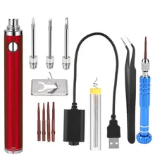 5V 15W USBcharging 510 Interface Soldering Iron Tip Charging Solder Iron Set Welding Tool Portable Electric Soldering Iron
5V 15W USBcharging 510 Interface Soldering Iron Tip Charging Solder Iron Set Welding Tool Portable Electric Soldering Iron