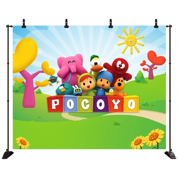 Acejoker Cartoon Photo Backdrops Pocoyo theme Children Birthday Party Sunflowers Photographic Backdgrounds
Acejoker Cartoon Photo Backdrops Pocoyo theme Children Birthday Party Sunflowers Photographic Backdgrounds