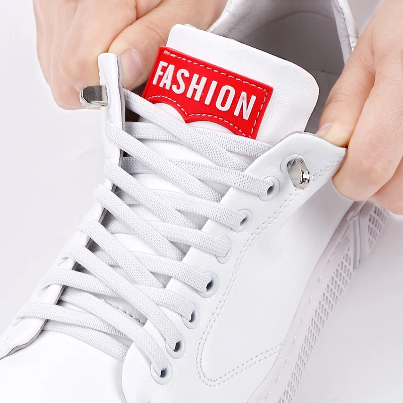Press Metal lock Elastic Shoelace Easy to put on and take off in 1 second Flat No tie shoelaces Outdoor Sports Walking Lazy lace
Press Metal lock Elastic Shoelace Easy to put on and take off in 1 second Flat No tie shoelaces Outdoor Sports Walking Lazy lace