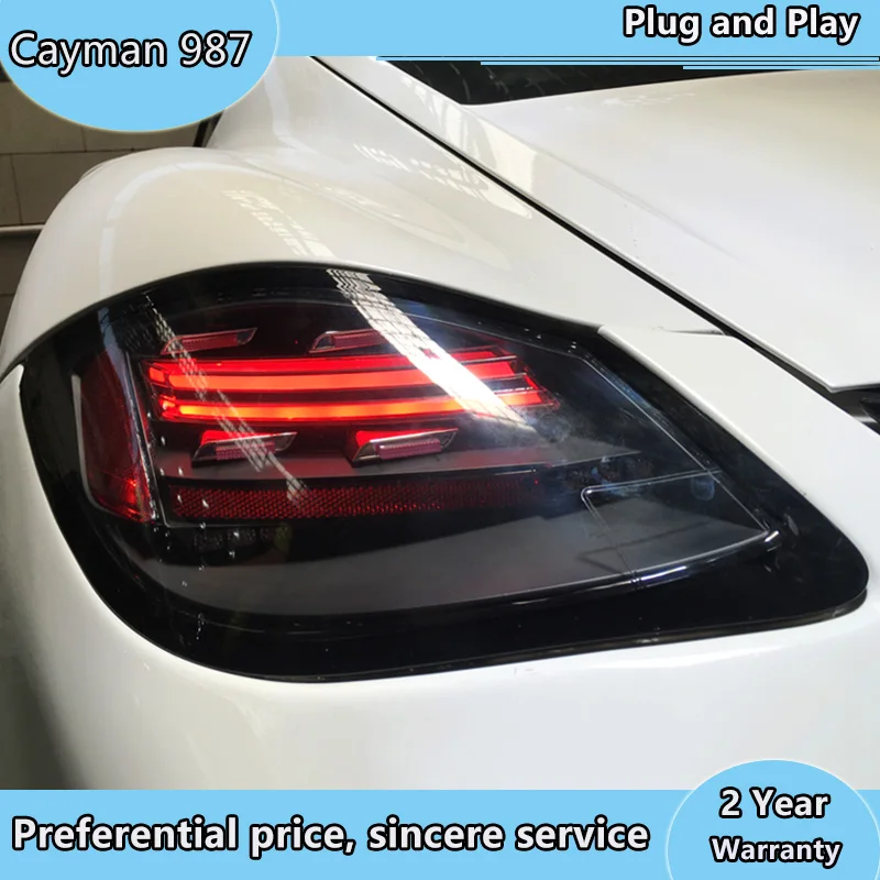 Автомобильные задние фонари для Porsche Cayman 987-2 года 2009-20012 задних сигнальных огней