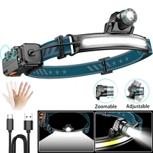 Led Headlamp Motion Sensor XPG+COB Head Lamp USB Rechargebale Head Flashlight with Built-in 2000mAh Battery for Fishing Running
Led Headlamp Motion Sensor XPG+COB Head Lamp USB Rechargebale Head Flashlight with Built-in 2000mAh Battery for Fishing Running