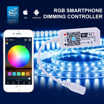 Smart WiFi Controller RGB Home Bluetooth Wifi LED Strip Controller Smartphone APP Control Remote Alexa Google Voice Control
Smart WiFi Controller RGB Home Bluetooth Wifi LED Strip Controller Smartphone APP Control Remote Alexa Google Voice Control