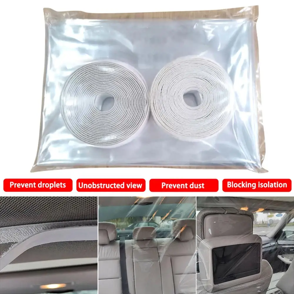 Car Taxi Isolation Film Full Surround Protective Cover Separate front and rear rows isolate bacteria protect driver and guest
Car Taxi Isolation Film Full Surround Protective Cover Separate front and rear rows isolate bacteria protect driver and guest