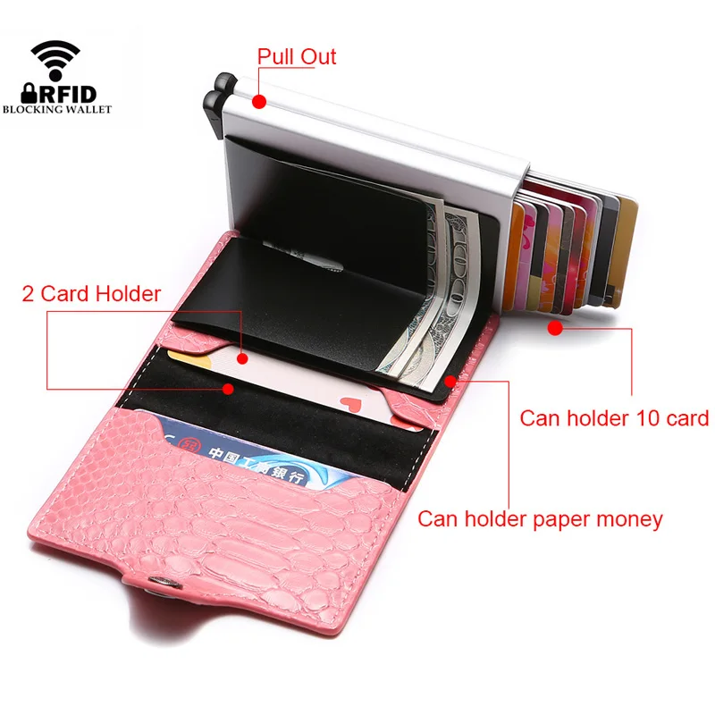 TOP Leather Double-Layer Women Hasp Card Holder Case Pink Wallet Python Fashion Simple Beauty Lady Bank Credit Card Holder Gift
TOP Leather Double-Layer Women Hasp Card Holder Case Pink Wallet Python Fashion Simple Beauty Lady Bank Credit Card Holder Gift