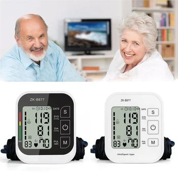 

Digital Upper Arm Blood Pressure Monitors tonometer Portable health care bp Blood Pressure Monitor meters sphygmomanometer
