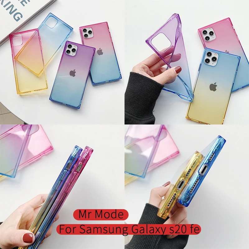 Square Gradient Soft Case Phone Case Back Cover Anti-fall Protective Shell For Samsung Galaxy S20 FE S10 Plus Note 20 Ultra Lite
Square Gradient Soft Case Phone Case Back Cover Anti-fall Protective Shell For Samsung Galaxy S20 FE S10 Plus Note 20 Ultra Lite
