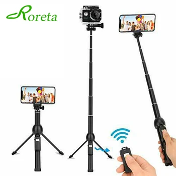 Roreta Wireless Bluetooth Selfie Stick Aluminum alloy Tripod Foldable Handheld Monopod with Charging Remote Control
Roreta Wireless Bluetooth Selfie Stick Aluminum alloy Tripod Foldable Handheld Monopod with Charging Remote Control