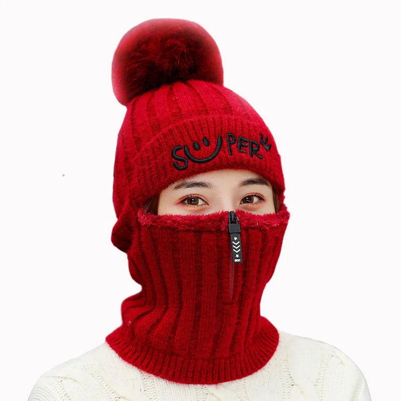 Korean Version Knitted Bonnet Hat Ear Protection Integrated Hooded Ladies Cycling Plus Velvet Wool Winter Hats for Women
Korean Version Knitted Bonnet Hat Ear Protection Integrated Hooded Ladies Cycling Plus Velvet Wool Winter Hats for Women