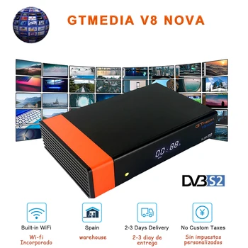 GTmedia V8 nova DVB-S2 Satellite Receiver TV Decoder Built-in WiFi 1080P Full HD with 2 Year 5 cline same as V9 SUPER receptor
GTmedia V8 nova DVB-S2 Satellite Receiver TV Decoder Built-in WiFi 1080P Full HD with 2 Year 5 cline same as V9 SUPER receptor