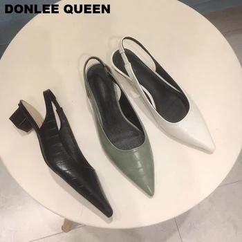 Fashion Slingback Sandals Women Low Heels Pointed Toe Pumps Slip On Mule Stone Pattern Shoes Women Brand Sandals For Dress Mujer
Fashion Slingback Sandals Women Low Heels Pointed Toe Pumps Slip On Mule Stone Pattern Shoes Women Brand Sandals For Dress Mujer