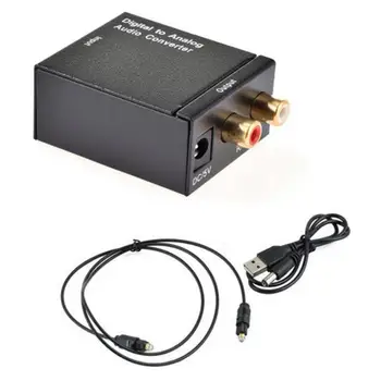 Digital To Analog Audio Converter Adapter Coaxial Toslink Audio To 2RCA L/R Audio Decoder Optical Fiber Converter DAC Amplifier
Digital To Analog Audio Converter Adapter Coaxial Toslink Audio To 2RCA L/R Audio Decoder Optical Fiber Converter DAC Amplifier