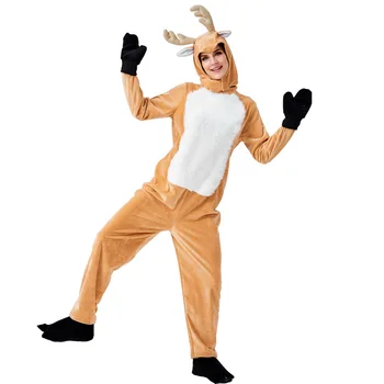 Z kigurumi Winter Christmas Parent-child Reindeer Elk Hooded Bodysuit Adult Christmas Cosplay Coral Fleece Home Furnishing L!
Z kigurumi Winter Christmas Parent-child Reindeer Elk Hooded Bodysuit Adult Christmas Cosplay Coral Fleece Home Furnishing L!