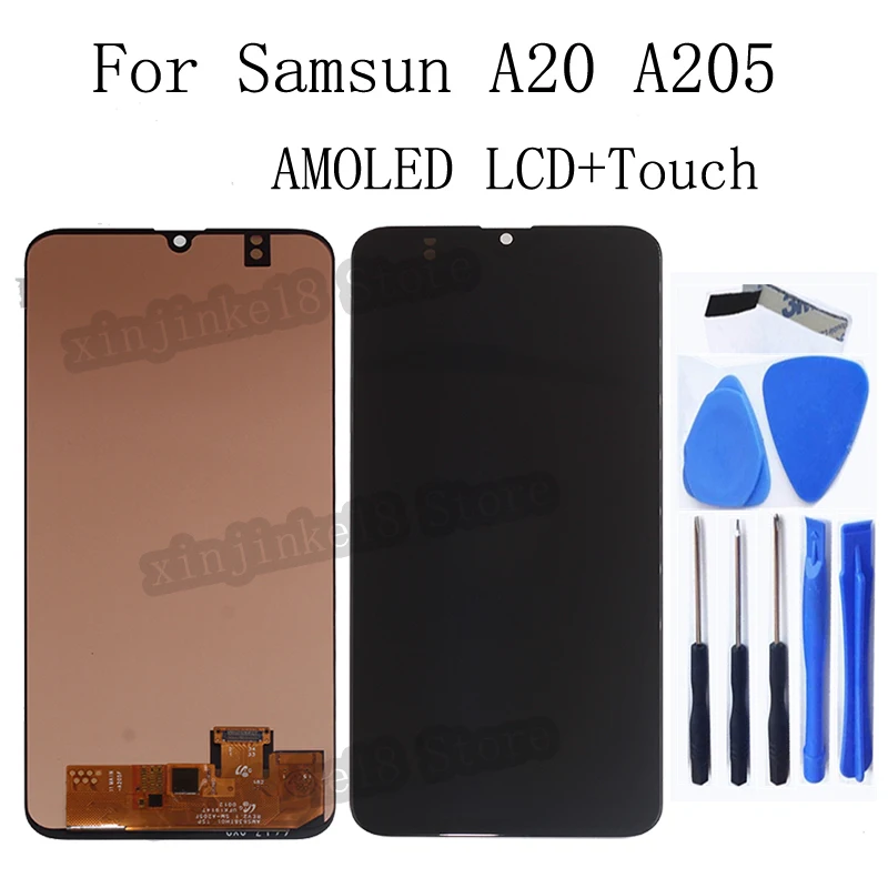 For Samsung A20 A205 SM-A205F 6.4" LCD Display Touch Screen digitizer Replacement Incell Amoled For Samsung A20 A205 A205F LCD
For Samsung A20 A205 SM-A205F 6.4" LCD Display Touch Screen digitizer Replacement Incell Amoled For Samsung A20 A205 A205F LCD