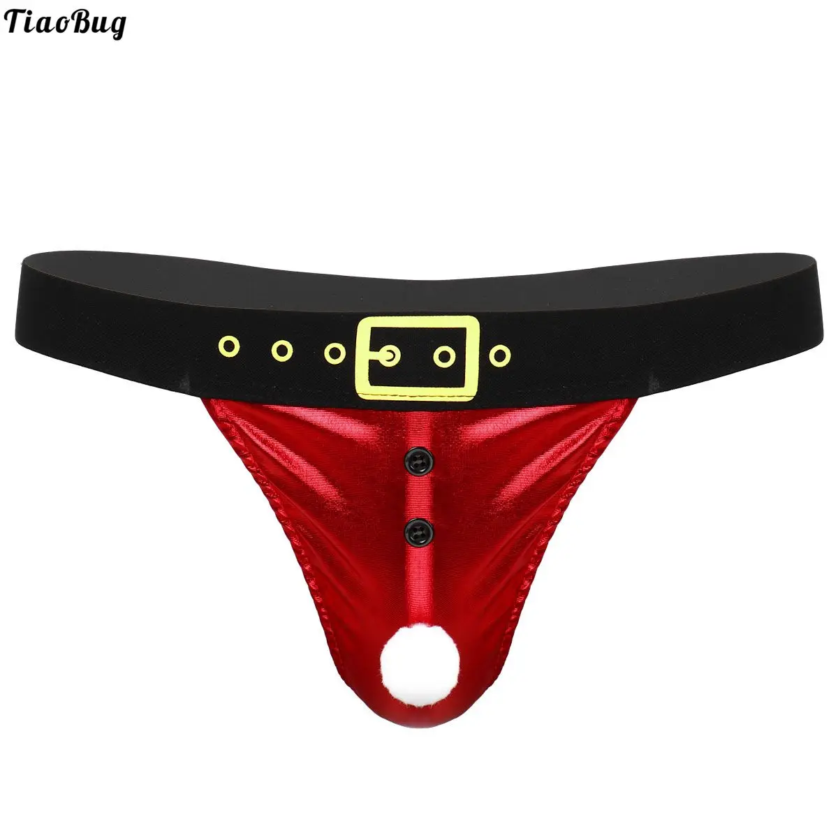 Мужские блестящие металлические брифы TiaoBug с низкой посадкой и Т-образной задней крышкой, новинка, Рождественский костюм, стринги, трусы, нижнее белье
Мужские блестящие металлические брифы TiaoBug с низкой посадкой и Т-образной задней крышкой, новинка, Рождественский костюм, стринги, трусы, нижнее белье