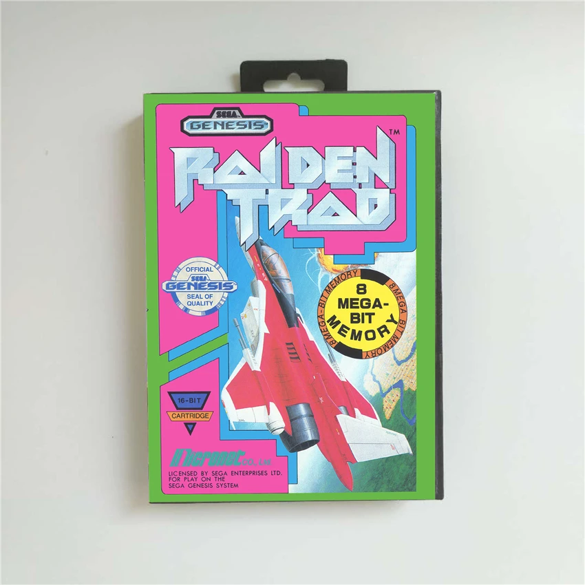 Raiden Trad - USA Cover With Retail Box 16 Bit MD Game Card for Sega Megadrive Genesis Video Game Console
Raiden Trad - USA Cover With Retail Box 16 Bit MD Game Card for Sega Megadrive Genesis Video Game Console