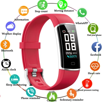 

Z9 1.14" Smart Wristband Fitness Activity Tracker Blood Pressure Heart Rate Monitor Tracker Smart Band Call Message Reminder
