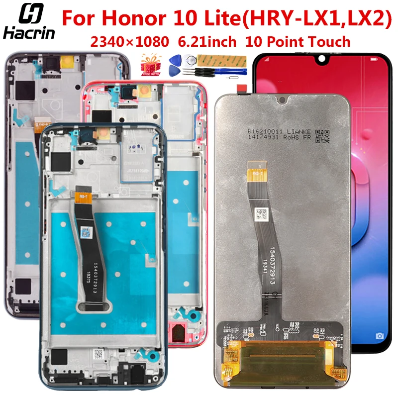 Display For Huawei Honor 10 Lite HRY-LX1 LX2 LCD Dispaly Touch Screen Digitizer Assembly Replacement For Honor 10 Lite Screen
Display For Huawei Honor 10 Lite HRY-LX1 LX2 LCD Dispaly Touch Screen Digitizer Assembly Replacement For Honor 10 Lite Screen