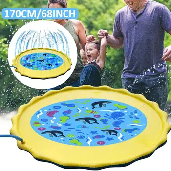 170cm Inflatable Spray Water Cushion Inflatable Water Spray Kids Sprinkler Play Pad Mat Outdoor Party Sprinkler Splash Pad
170cm Inflatable Spray Water Cushion Inflatable Water Spray Kids Sprinkler Play Pad Mat Outdoor Party Sprinkler Splash Pad