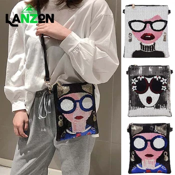 New Style Sexy Woman Fashion Pattern Sequins Decorated Female Totes Ladies Shoulder Bag Crossbody Messenger Bag Casual Handbag
New Style Sexy Woman Fashion Pattern Sequins Decorated Female Totes Ladies Shoulder Bag Crossbody Messenger Bag Casual Handbag