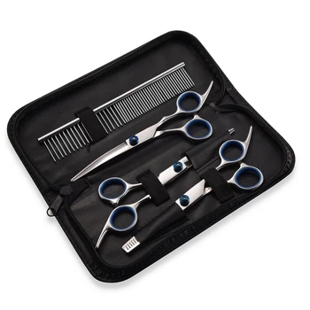 Straight Curved Thinning Shears Sharp Edge Pet Scissors Dog Grooming Scissors Set Animals Hair Cutting Tools Kits
Straight Curved Thinning Shears Sharp Edge Pet Scissors Dog Grooming Scissors Set Animals Hair Cutting Tools Kits