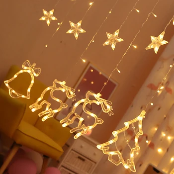 LED Lamp String Fairy String Light Moon Star 3.0M Party Decoration Festival Outdoor Elk Christmas Tree Curtain Lamp Super Bright
LED Lamp String Fairy String Light Moon Star 3.0M Party Decoration Festival Outdoor Elk Christmas Tree Curtain Lamp Super Bright