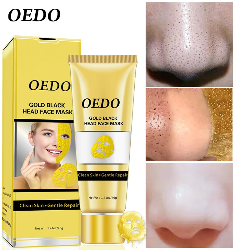 OEDO Золотая маска для удаления угрей усадочная пор улучшает шероховатую кожу акне