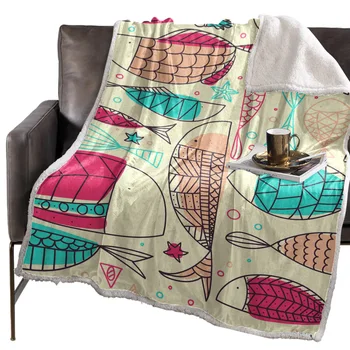 BIGHOUSES Throw Blanket Fish Stick Figure Colored Bedspread Coverlet Blankets Fleece Throw Cover Wrap Personalized Thick
BIGHOUSES Throw Blanket Fish Stick Figure Colored Bedspread Coverlet Blankets Fleece Throw Cover Wrap Personalized Thick