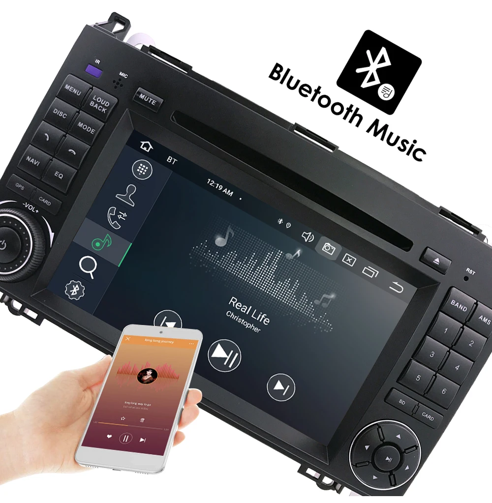 Discount Android 9.0 2din Auto radio Car DVD multimedia for Mercedes Benz B200 A B Class W169 W245 Viano Vito W639 Sprinter W906 WIFI GPS 11
