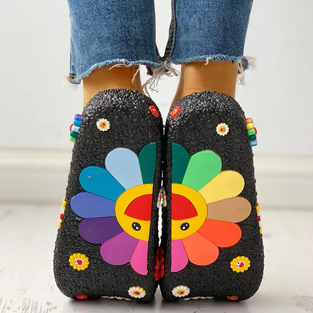 Women's Fashion Slipper Woman Colorful Sunflower Pattern Home Shoes Flip Flop Summer Beach Thick Non-Slip Shoes Slippers C50
Women's Fashion Slipper Woman Colorful Sunflower Pattern Home Shoes Flip Flop Summer Beach Thick Non-Slip Shoes Slippers C50
