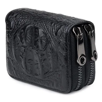 Crocodile Double Zip Wallet Leather Large Capacity Organ Card Holder Multifunction Coin Purse
Crocodile Double Zip Wallet Leather Large Capacity Organ Card Holder Multifunction Coin Purse
