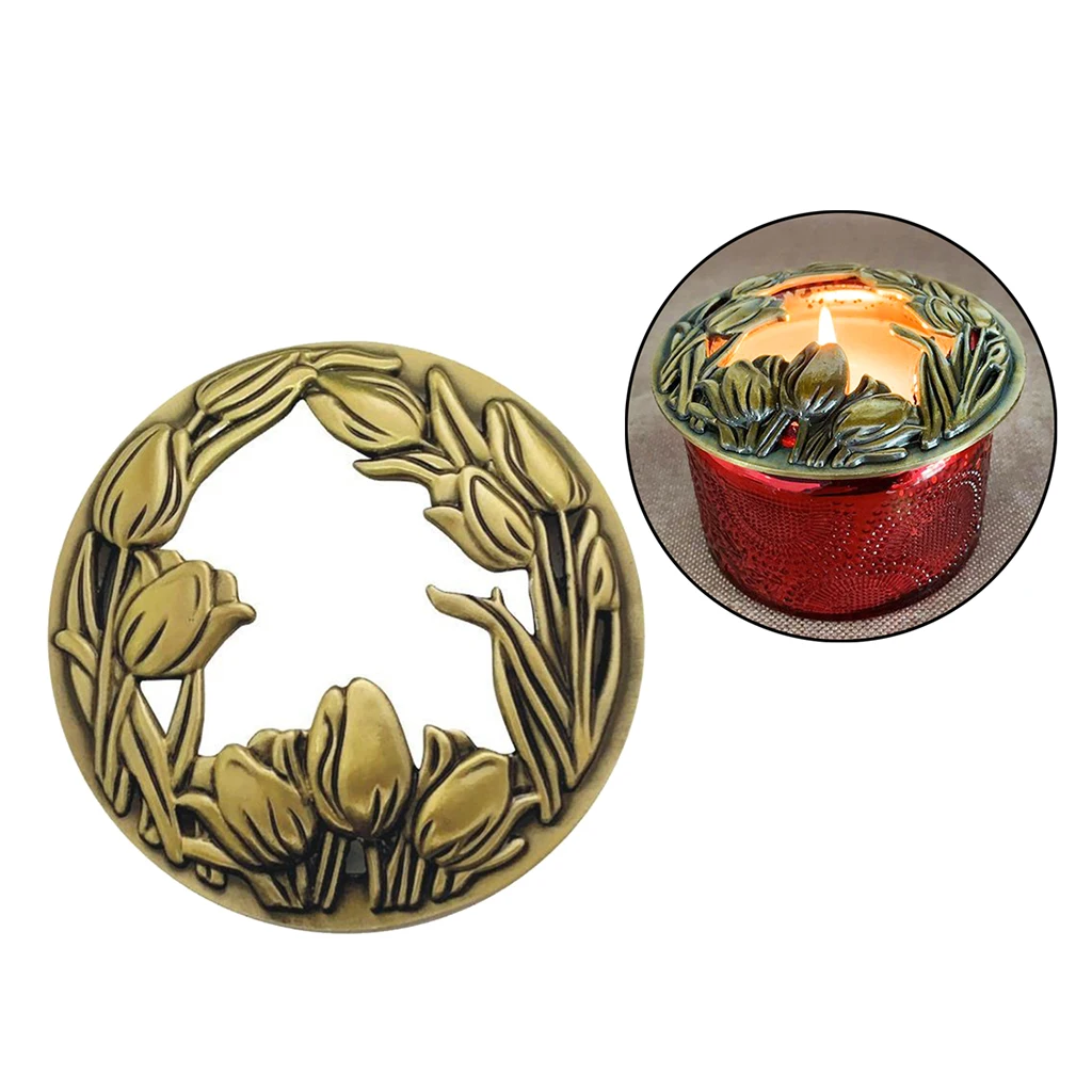 Generic Jar Candle Topper For Even Burning Safety Shade Sleeves Lid