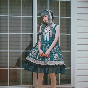 Summer dresses gothic style lolita dress palace bowknot kawaii dress printing gothic lolita jsk sleeveless victorian dress cos
Summer dresses gothic style lolita dress palace bowknot kawaii dress printing gothic lolita jsk sleeveless victorian dress cos