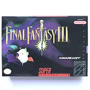 FF III with box 16bit game cartridge US Version
FF III with box 16bit game cartridge US Version