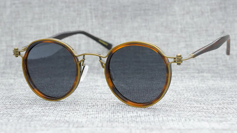 Фото LKK Япония популярные винтажные маленькие круглые солнцезащитные очки маленькая