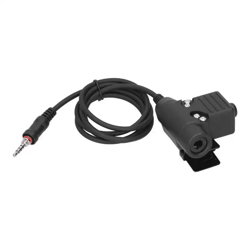 Auriculares U94 PTT Cable Plug Headset Adapter Fit for YAESU Vertex VX 6R/VX 7R Walkie Talkie Professinal Earphone | Электроника