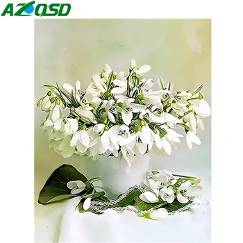 AZQSD Oil Painting By Numbers Set Floral DIY Unframe Decor For Home Coloring By Numbers Vase Acrylic Paint Handpainted Gift
AZQSD Oil Painting By Numbers Set Floral DIY Unframe Decor For Home Coloring By Numbers Vase Acrylic Paint Handpainted Gift