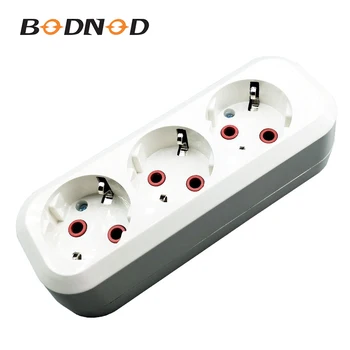 EU Outlet Power Three Slot With Ground Extension Socket 250V 16A Adapter Power Strip Socket Portable Without Cable White
EU Outlet Power Three Slot With Ground Extension Socket 250V 16A Adapter Power Strip Socket Portable Without Cable White