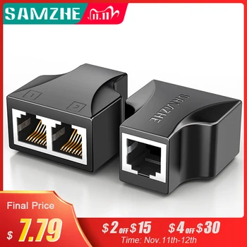SAMZHE Ethernet Cable Adapter Lan Cable Extender Splitter for Internet Cable Connection 1 Input 2 Output
SAMZHE Ethernet Cable Adapter Lan Cable Extender Splitter for Internet Cable Connection 1 Input 2 Output