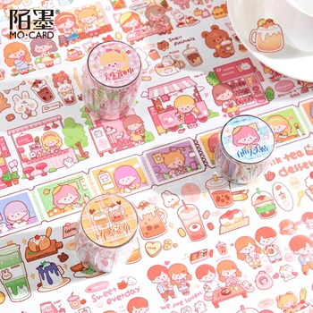 I love milk tea Washi Tape Cute girl PET Adhesive Tape DIY Scrapbooking Sticker Label Japanese Stationery Masking tape 
I love milk tea Washi Tape Cute girl PET Adhesive Tape DIY Scrapbooking Sticker Label Japanese Stationery Masking tape
