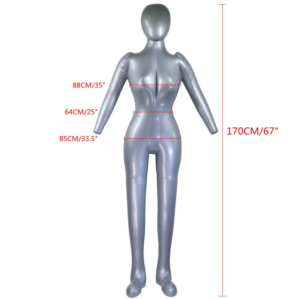 1pcs 165cm Inflatable Mannequin Display Model Torso PVC Underwear Display Female Full Body storage Model Dummy Show Window Displ
1pcs 165cm Inflatable Mannequin Display Model Torso PVC Underwear Display Female Full Body storage Model Dummy Show Window Displ