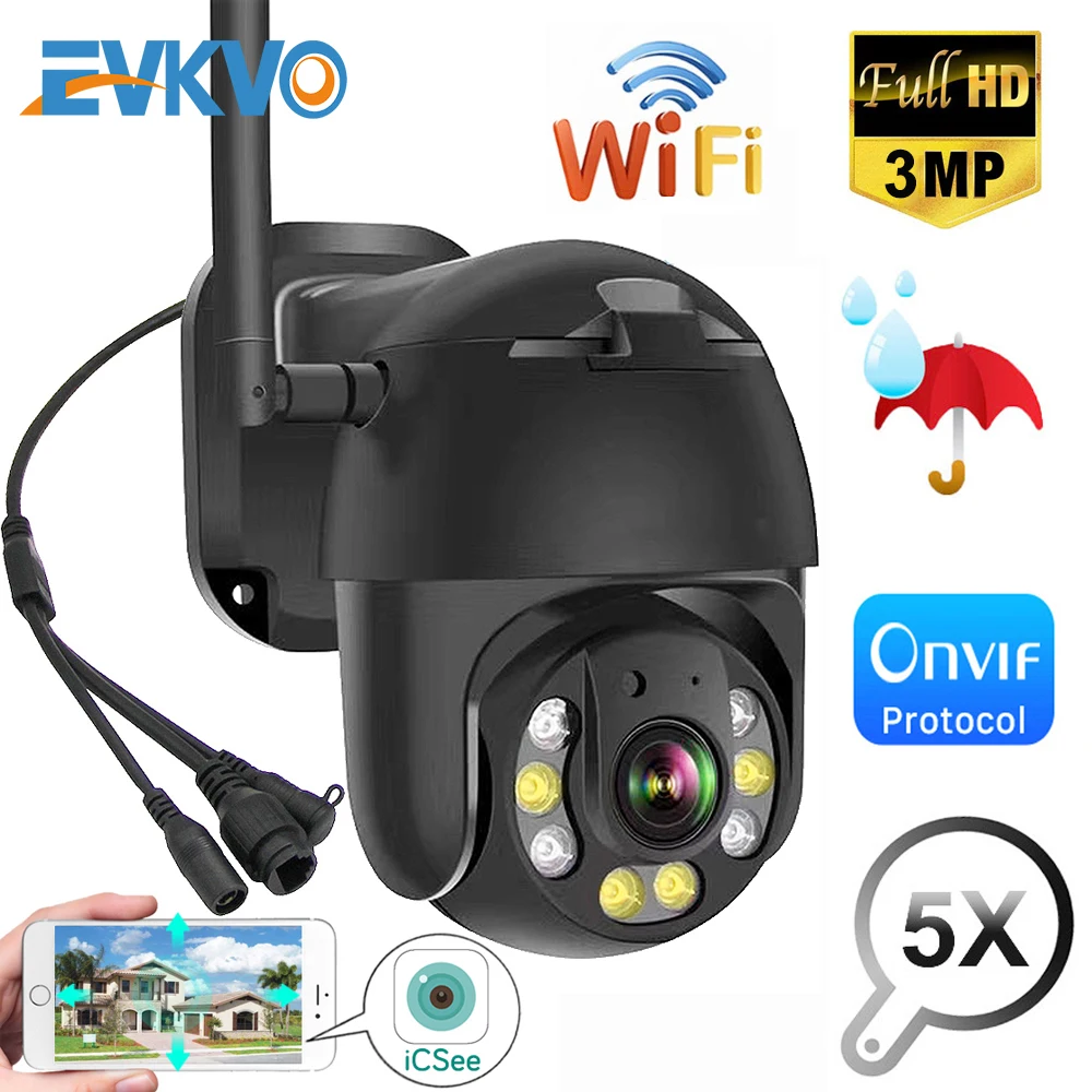3MP PTZ Wifi IP Camera 4X Digital Zoom ONVIF P2P 1536P Security CCTV Camera Audio AI Human Detect Outdoor H.265 Wireless Camera
3MP PTZ Wifi IP Camera 4X Digital Zoom ONVIF P2P 1536P Security CCTV Camera Audio AI Human Detect Outdoor H.265 Wireless Camera