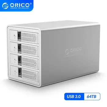 ORICO 95 Series 4 bay 3.5'' USB3.0 HDD Enclosure With 150W Internal Power Adapter Support 64TB Aluminum HDD Docking Station
ORICO 95 Series 4 bay 3.5'' USB3.0 HDD Enclosure With 150W Internal Power Adapter Support 64TB Aluminum HDD Docking Station