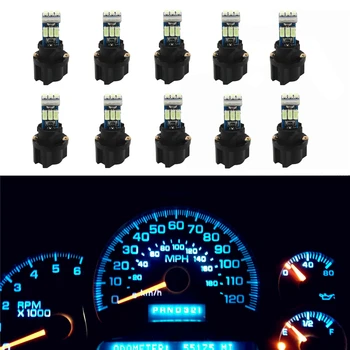WLJH 10x Super Bright T5 2721 LED 3014 Chip Instrument Cluster Panel Gauge Dash Light Bulb with PC74 Twist Sockets No Polarity
WLJH 10x Super Bright T5 2721 LED 3014 Chip Instrument Cluster Panel Gauge Dash Light Bulb with PC74 Twist Sockets No Polarity