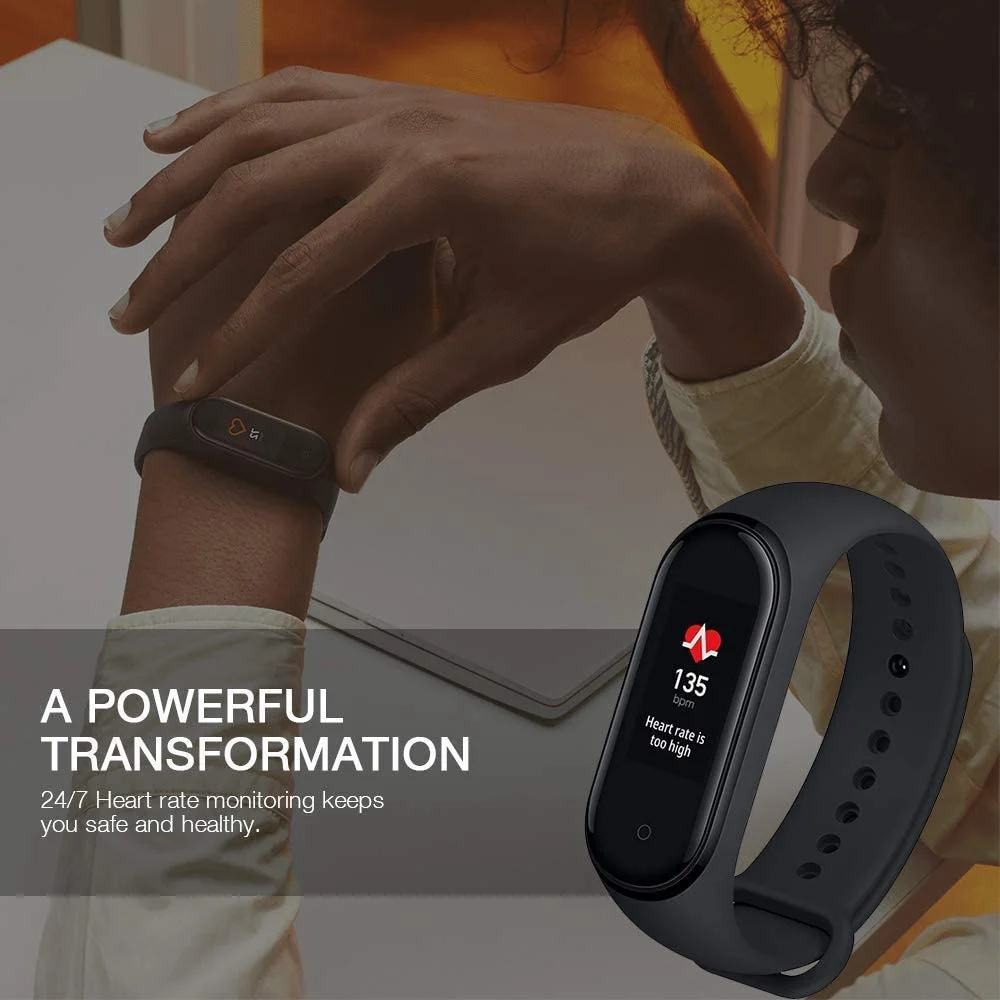 Person - Xiaomi Mi Band 4 Waterproof Smart Watch Heart Rate Fitness Tracker with Bluetooth 5.0