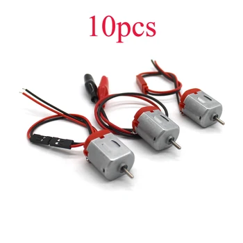 10PCS RC Model 130 Motor with JST Wire/Dupont Cable/Crocodile Clamp Plug Line Length 200mm Miniature Toy Motors for DIY Parts
10PCS RC Model 130 Motor with JST Wire/Dupont Cable/Crocodile Clamp Plug Line Length 200mm Miniature Toy Motors for DIY Parts